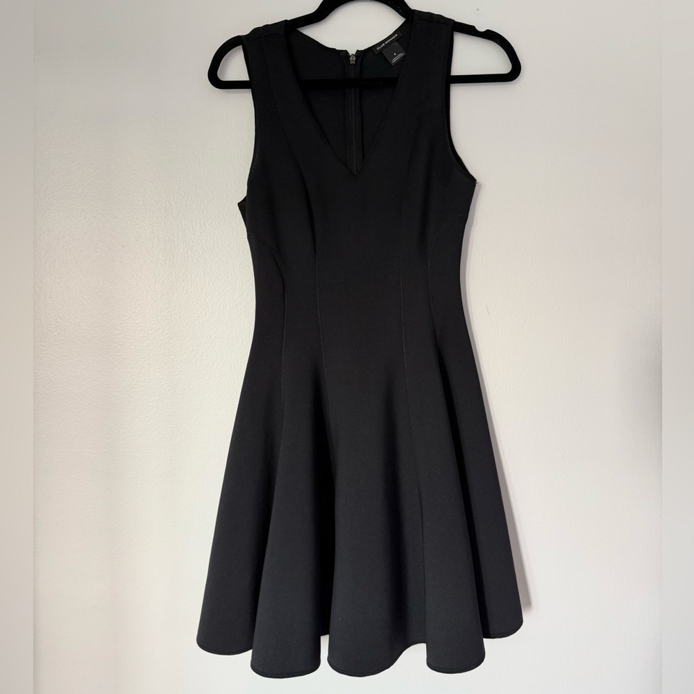 Club Monaco Black Neoprene Cocktail Dress